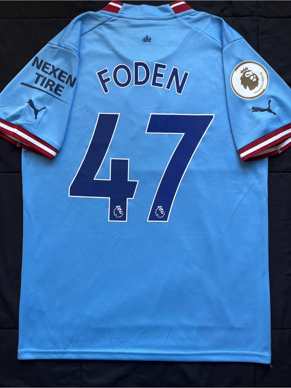 Foden #47 Man City Medium Retro Soccer Jersey Manchester Home 2022/2023 Phil